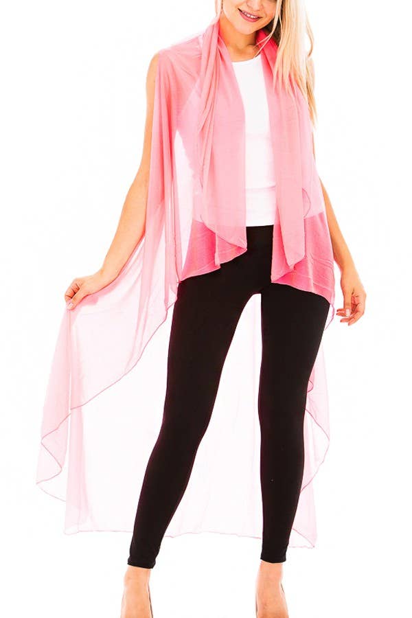 Cap Zone - Vendita all'ingrosso Copricostume - Donna - Copricostume senza maniche in tinta unita trasparente e versatile10