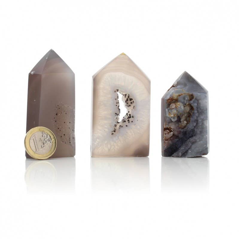 UniArt - Wholesale Spiritual Stone/Crystal - Agate points with crystallization, 300-gram lot7