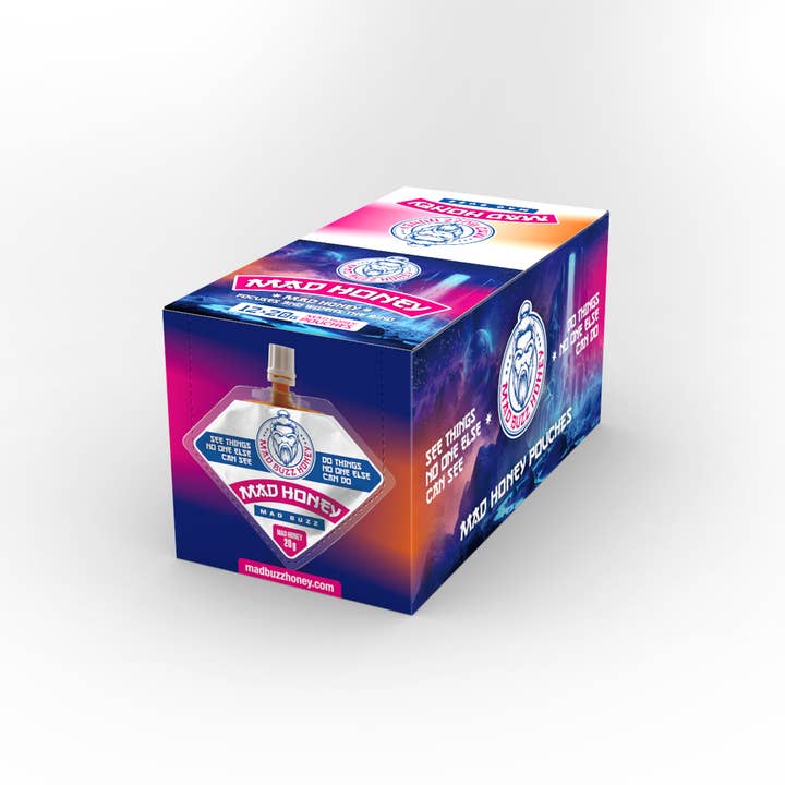 Mad Buzz - Wholesale Honey - Mad Honey Pouch 12-Pack4