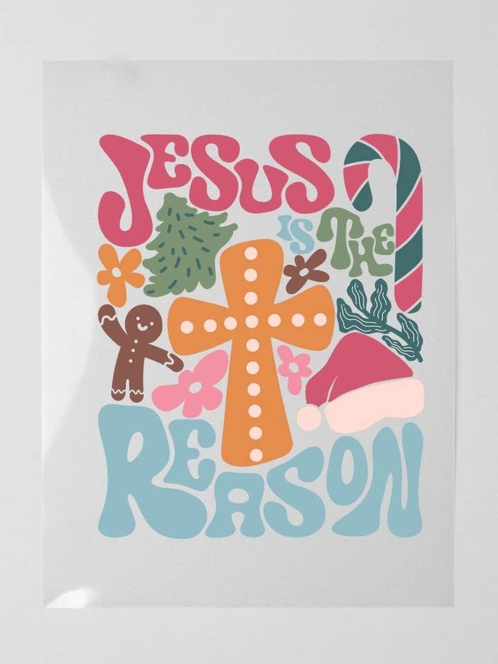 T-Shirt DTF Heat Transfer | Jesus is the reason for wholesale by Amerikan Basics