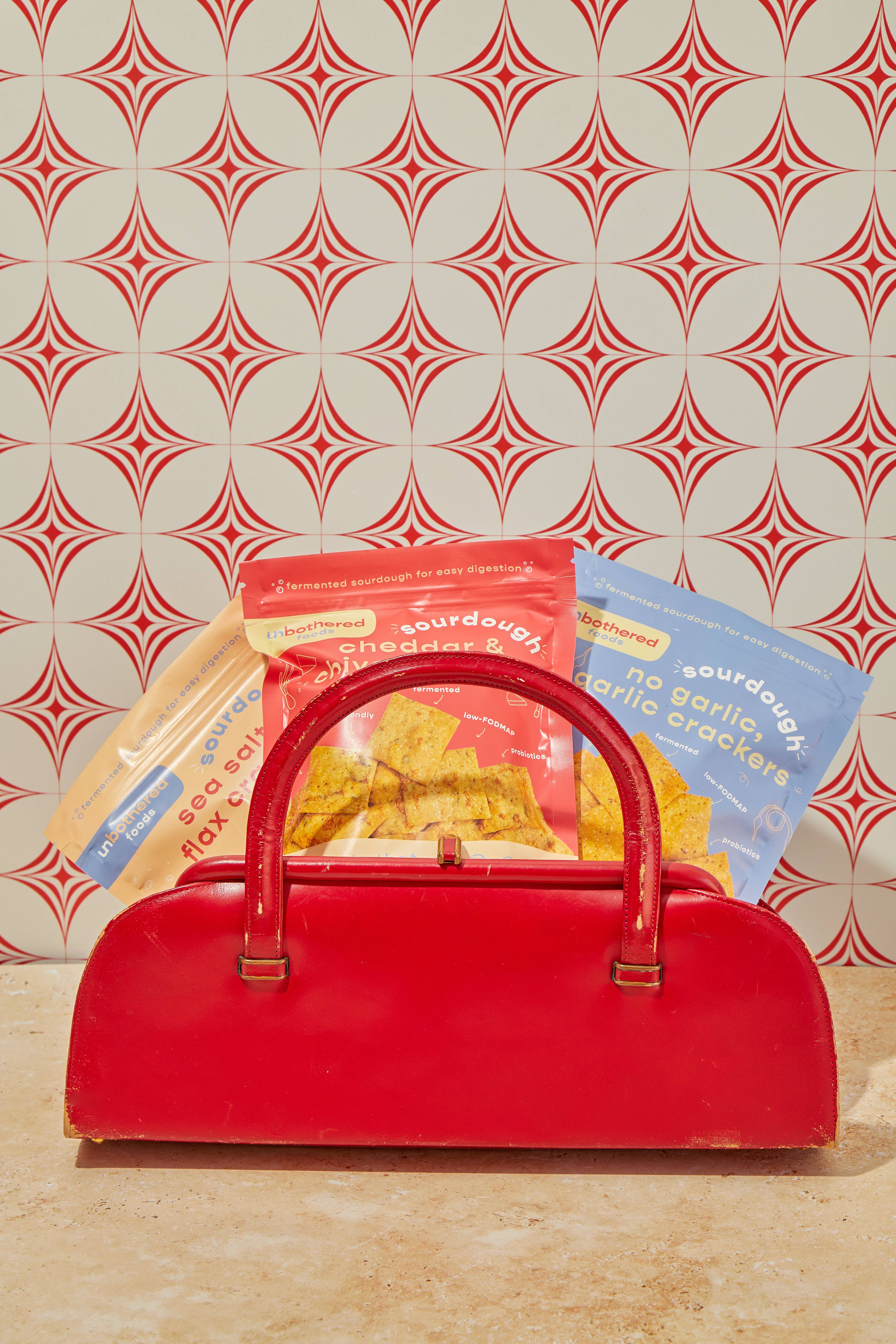 Unbothered Foods - Wholesale Crackers - Sourdough Cheddar & Chive Crackers - Valentines Day5