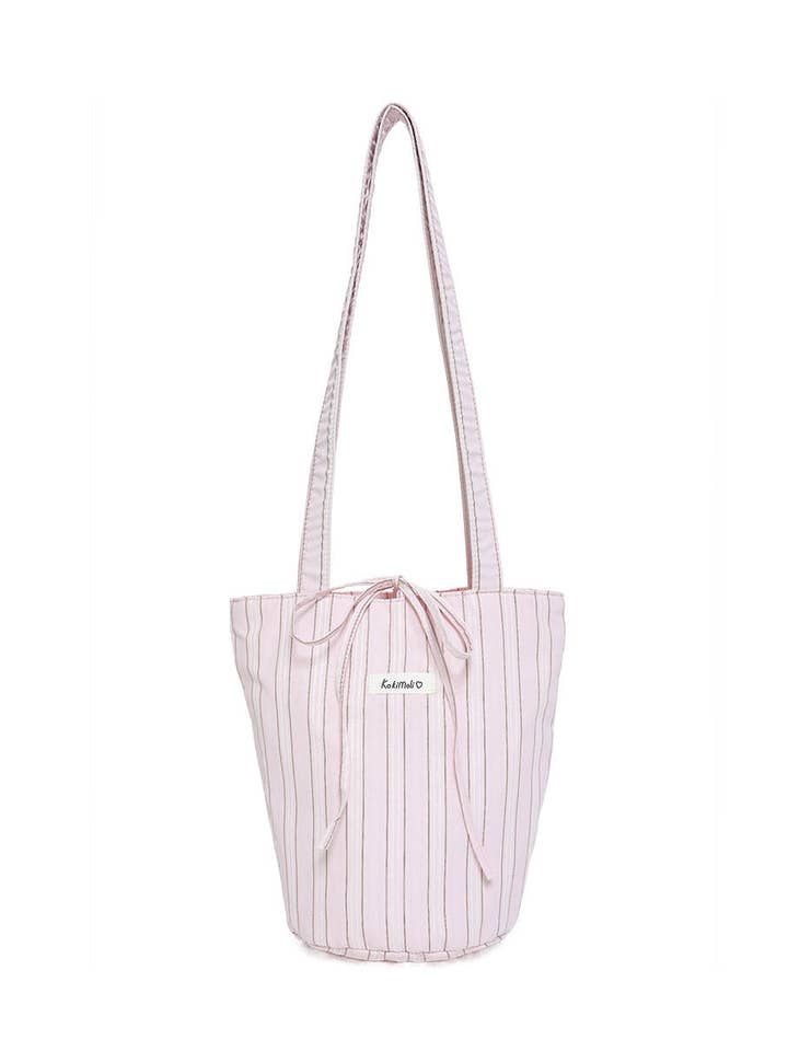 Sac seau en toile à rayures color block DP25F679 pour la vente par Dipped Shop