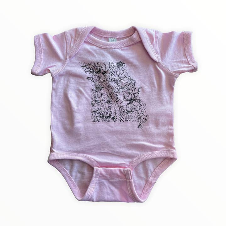 Missouri Flower Onesie for wholesale by 5 Pound Apparel