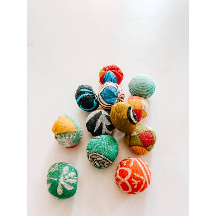 Asha Project - Wholesale Decorative Tabletop Object - Saree Bead Bag