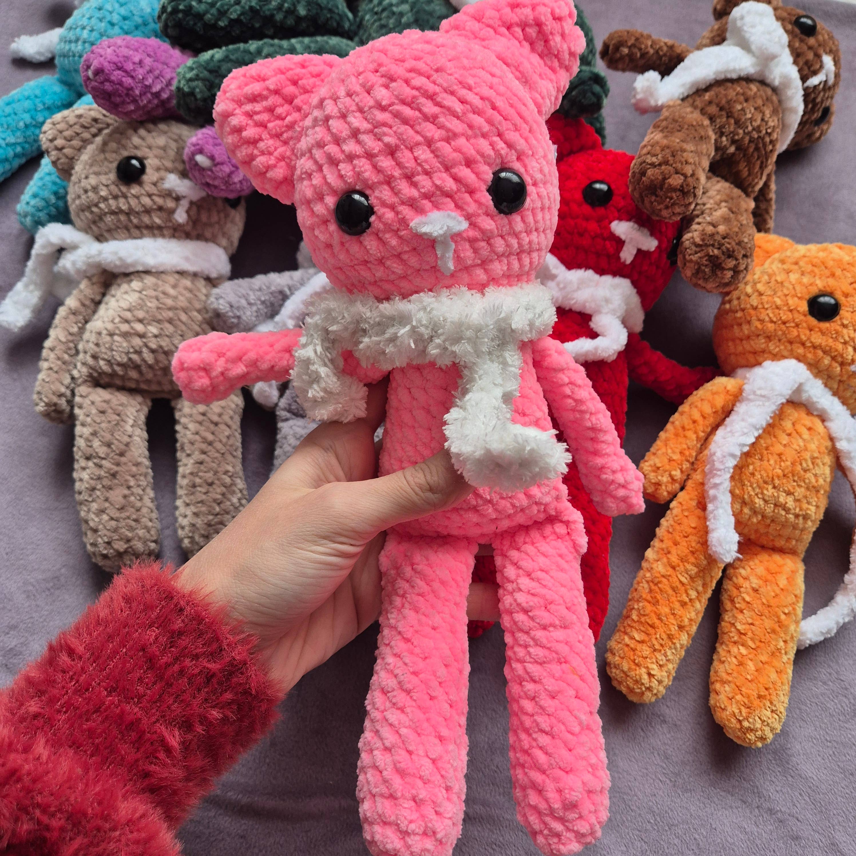 despinacrafting - Vente Peluche – enfant et bébé - Chat en peluche au crochet, jouet en peluche4
