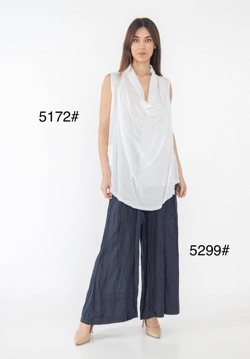 LINEN & COTTON HOUSE – Großhandel Oberbekleidungsweste – Damen – WESTE AUS LEINEN 5172 BESTSELLER FRÜHLINGS- UND SOMMERKLEIDUNG 47