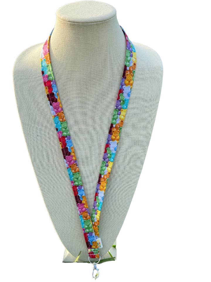 Gummy Bear Candy ID Badge Holder Keychain for wholesale by Made Brite Creations