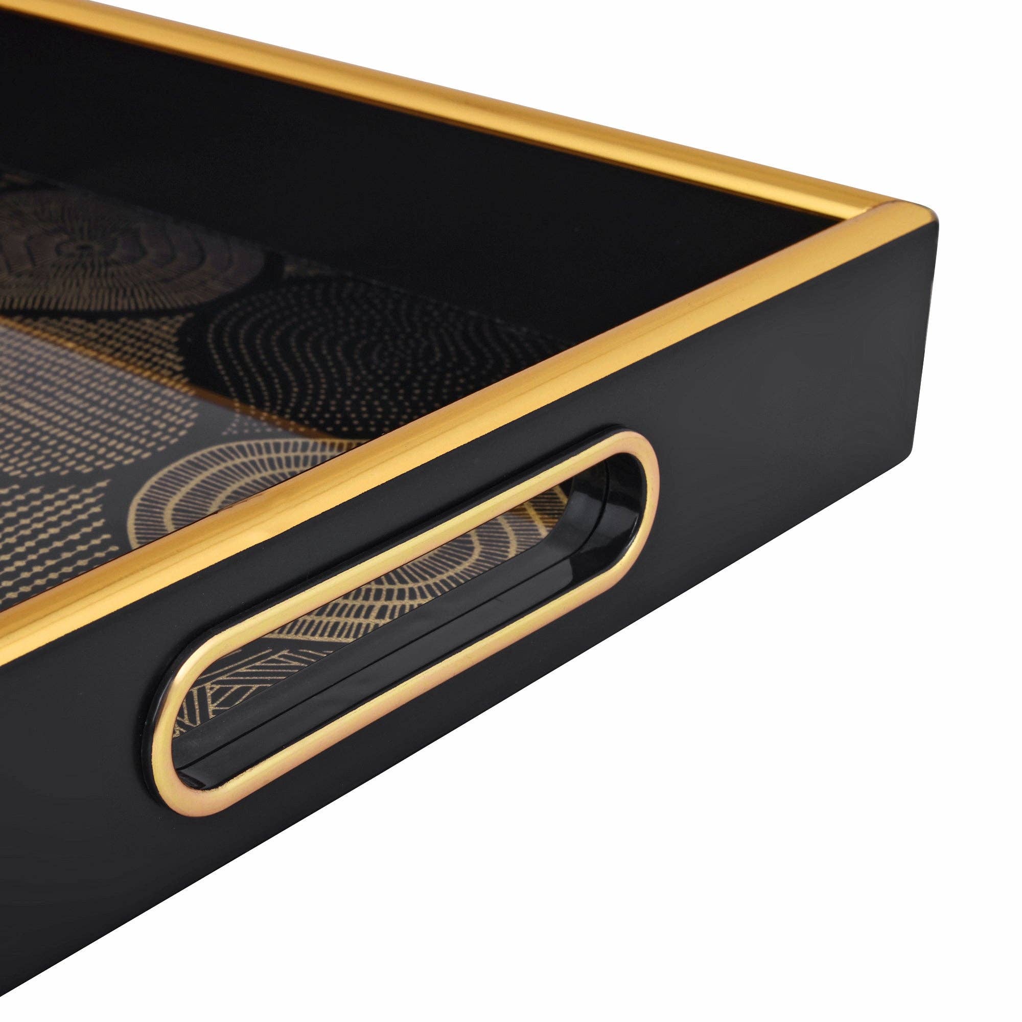 SINT - Wholesale Serving Tray - Vintage Rectangle Serving Tray with Handles- Pack of 24