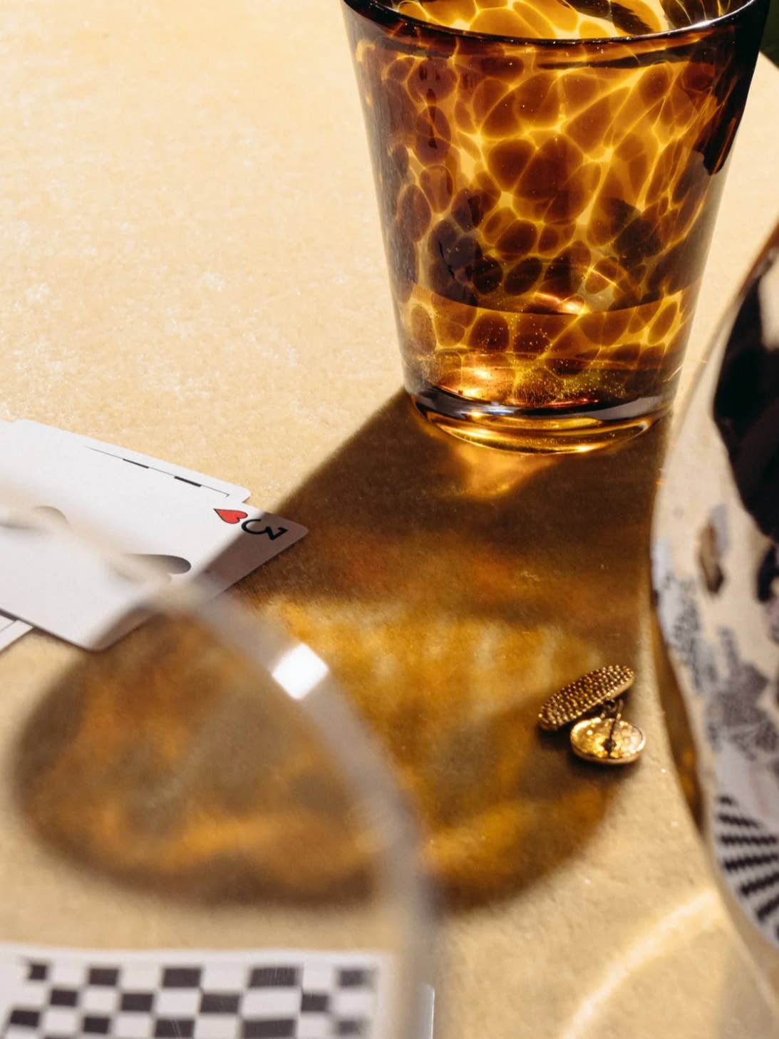 INSPECIAL HOME - Wholesale Drinking Glass/Cup - Handmade Retro Elegant Tortoise Glass Cup Tumbler2