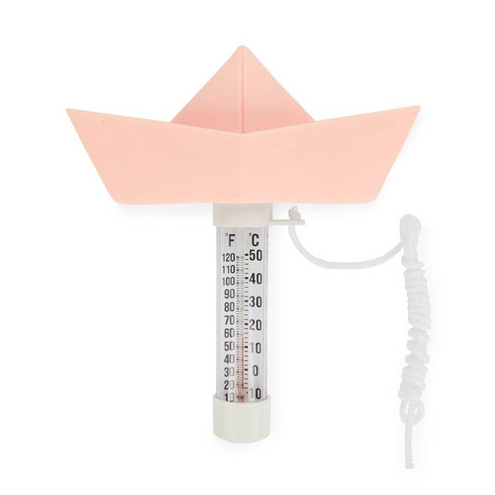 Termometro per piscina in carta a forma di barca, colore rosa per la vendita all'ingrosso da parte di Balvi