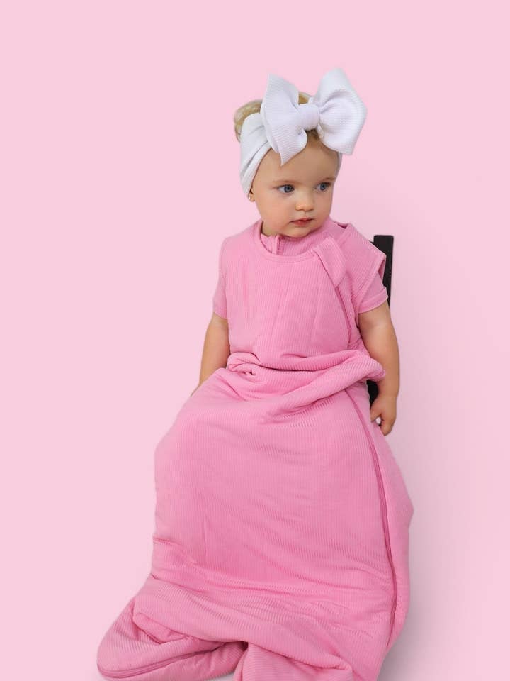 SACO DE DORMIR SONHO DE FITA ROSA BELLA por atacado de Dream Big Little Co.
