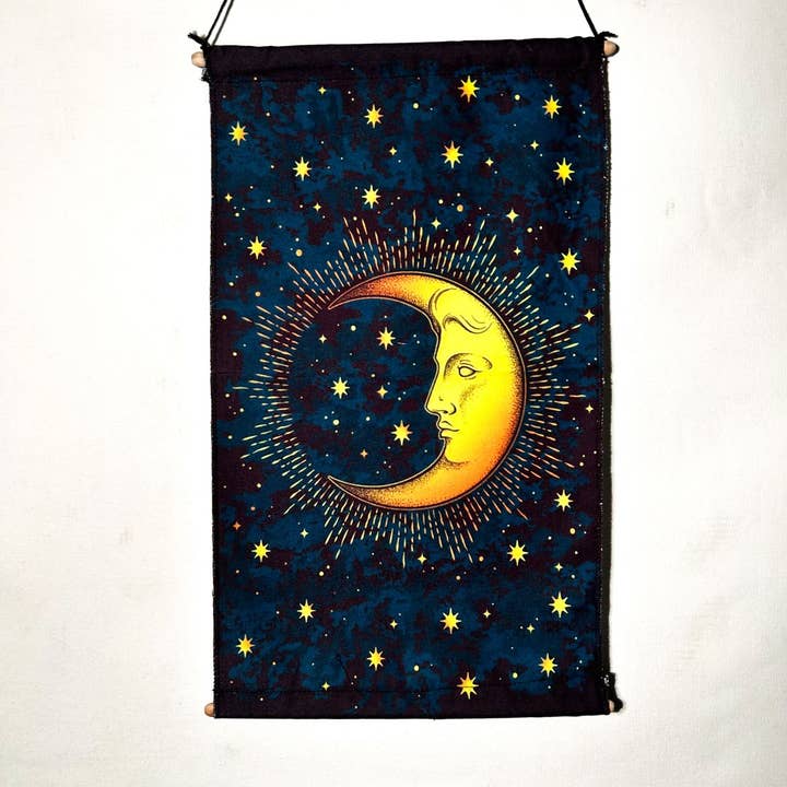 Crescent Moon Katoenen Vlag (ST-HD-MAS-111) voor wholesale door Shop Therapy