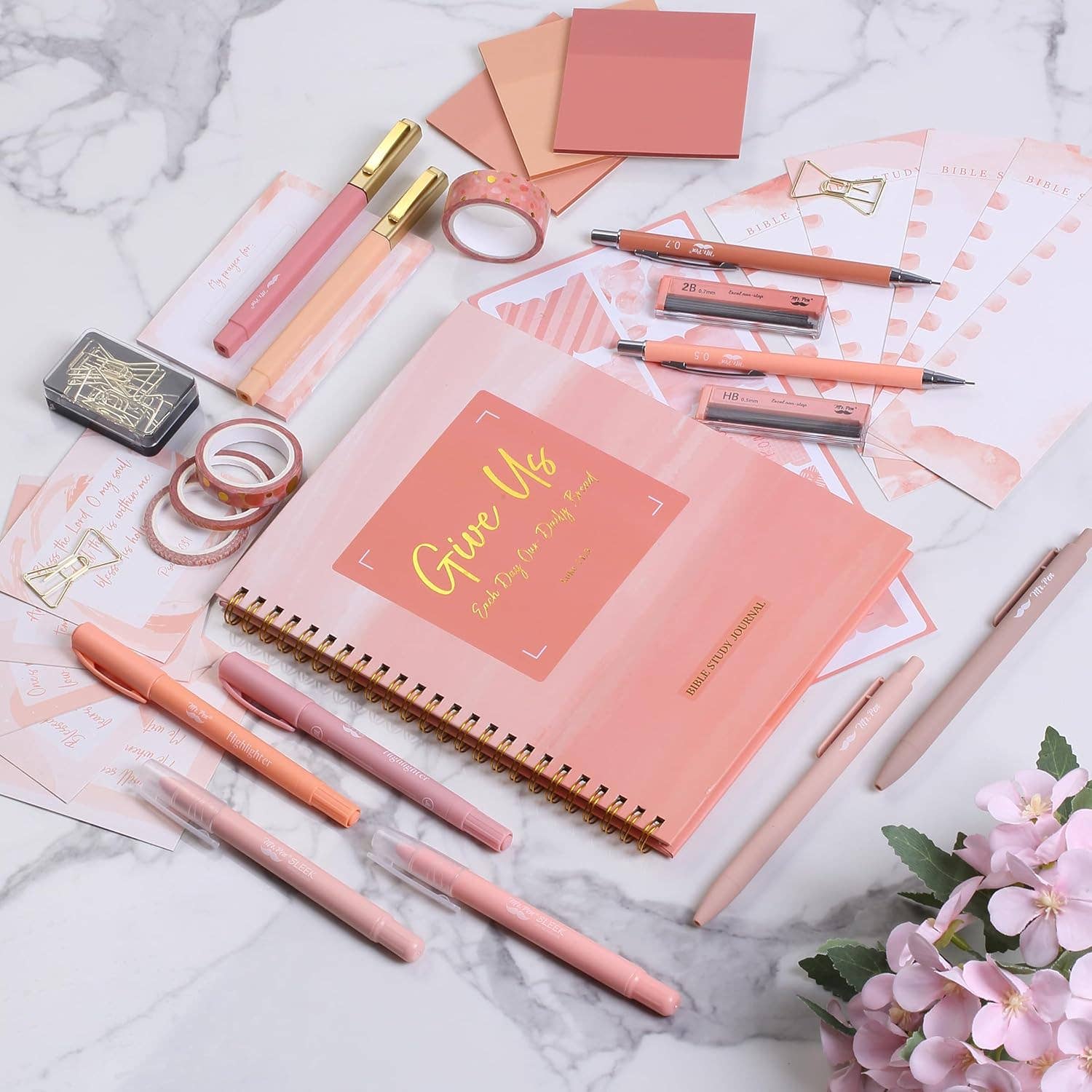 Mr. Pen - Wholesale Dagboek/agenda - Sunset Blush Mr. Pen Bijbel Journaling Kit voor Vrouwen3
