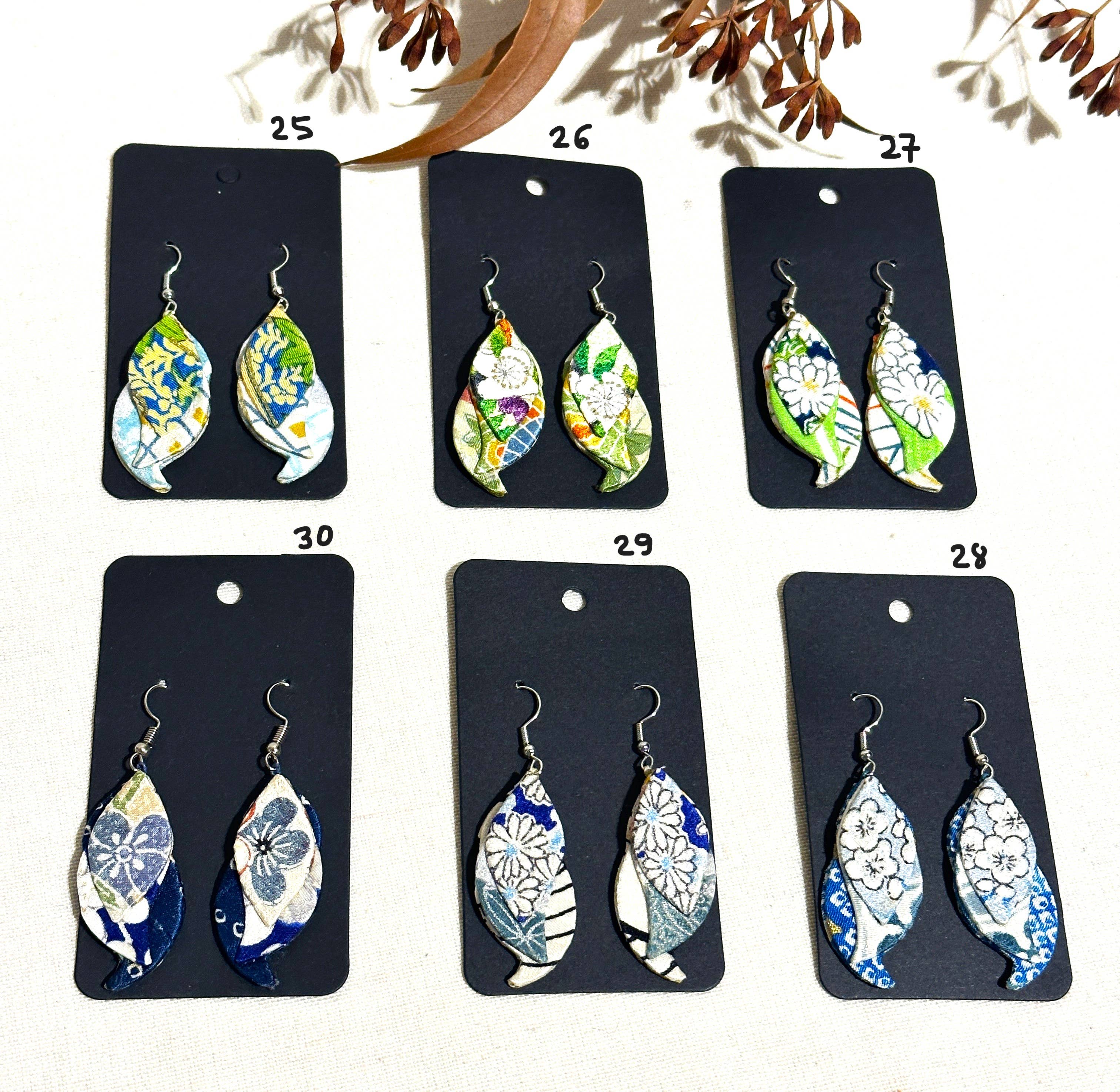 Sophie Silks - Wholesale Hangende/ronde oorbellen - Hangende kimono-oorbellen in visvorm7