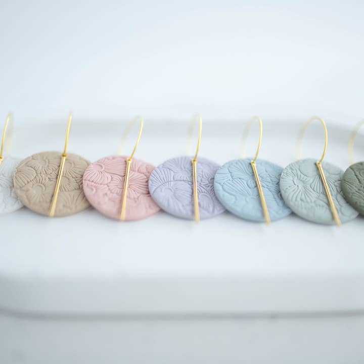 Hazel n Blue - Wholesale Dangle Earrings - Clay Earrings | Simple Circle Hoops | Spring Fling Collection9