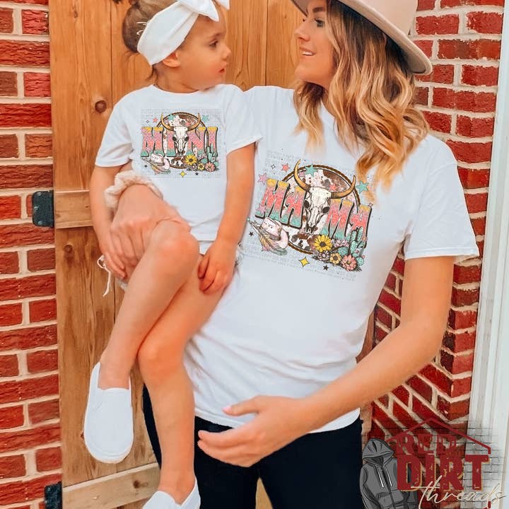 Western Mama and Mini DTF Transfer | Matching Western DTF Transfer | High Quality Image Transfers | Ready to Press | Fast Shipping for wholesale by Red Dirt Transfers