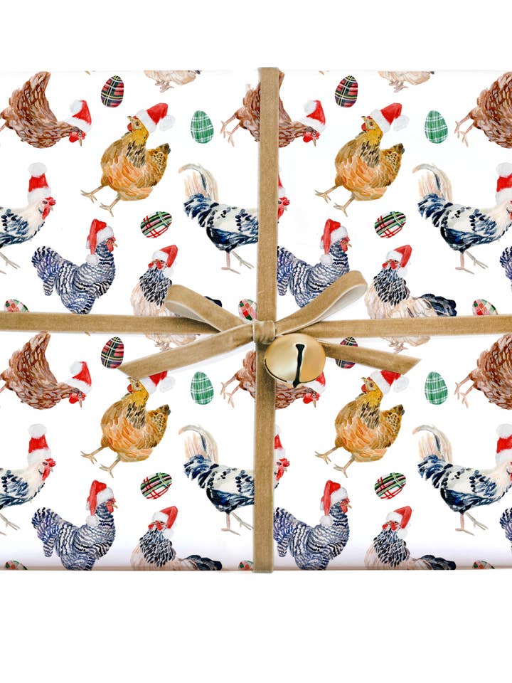 Christmas Chickens in Santa Hats Gift Wrap Roll and other Purchase Wholesale chicka. Free Returns & Net 60 Terms on Faire trending on Faire.