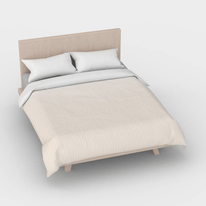 Creme de la Creme Striped Duvet Cover - Beige 🇨🇦 for wholesale by The Wheaten Store