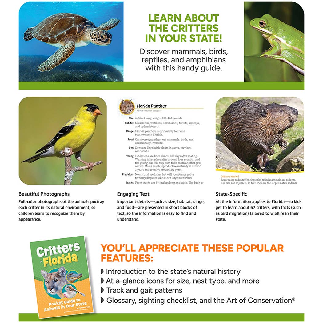 AdventureKEEN - Vente Nature & Outdoors - Guide de poche sur les créatures de Floride4