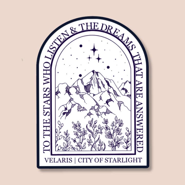 Velaris Sticker | Fantasy | ACOTAR for wholesale by Pretty Pages