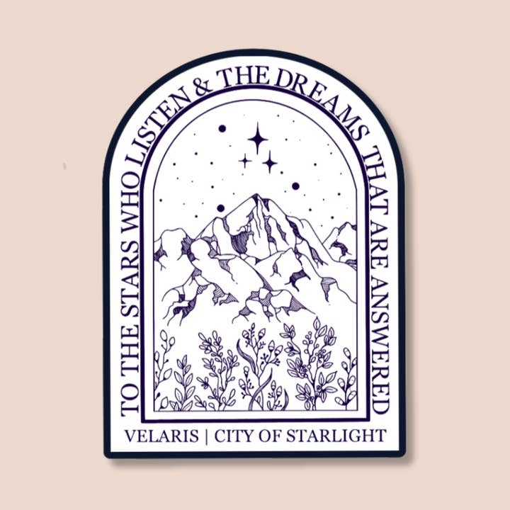 Velaris Sticker | Fantasy | ACOTAR for wholesale by Pretty Pages