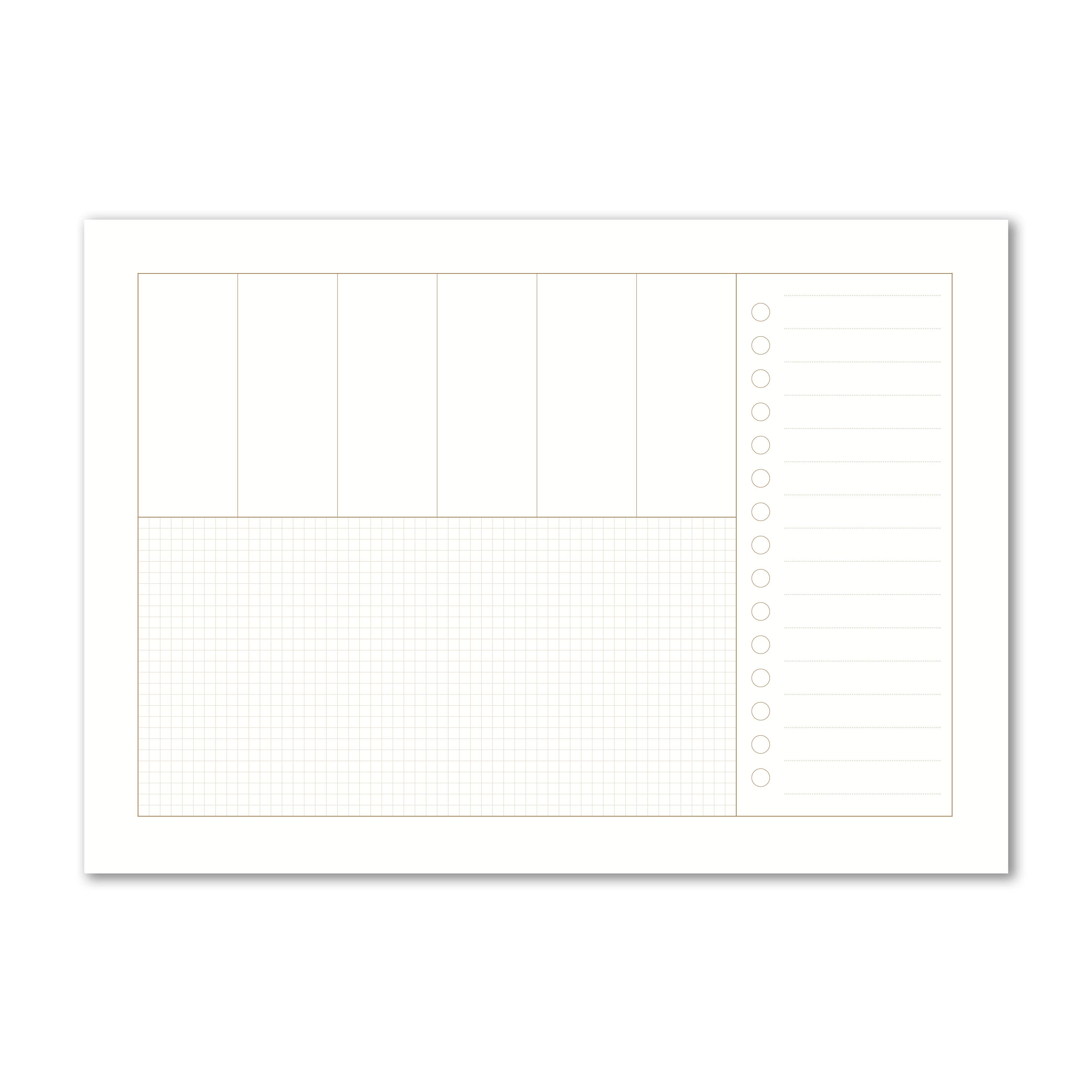 SANS.design - Wholesale Planner - Desk pad - Block A34
