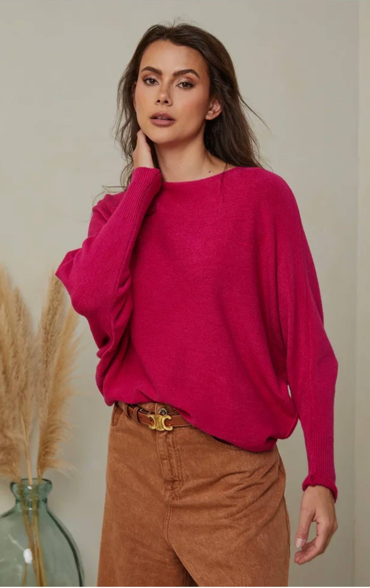 LÉA & LUC - Vendita all'ingrosso Maglione tricot - Donna - Maglione con maniche a pipistrello REF. 009989