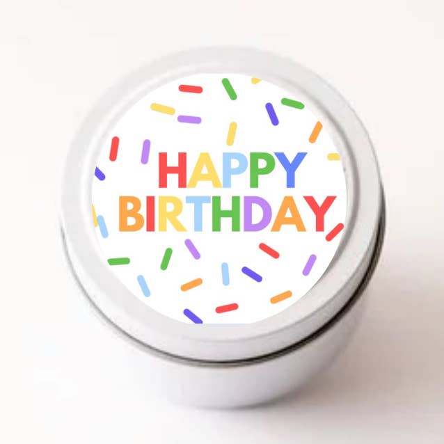 Starks candle co. - Wholesale Travel Candles - Birthday cake scented Candle Happy Birthday Travel tin 0