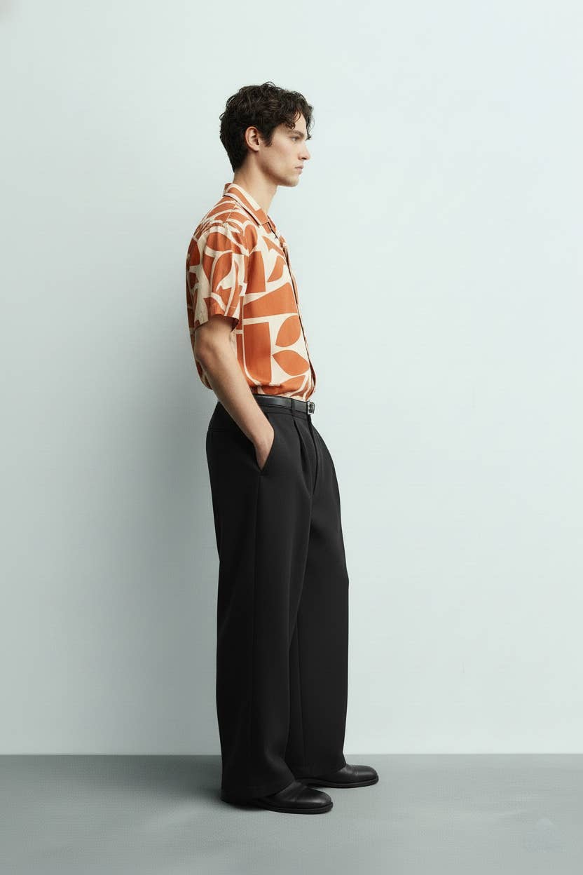 257 Heren overhemd met campkraag en korte mouwen voor groothandel op Faire1