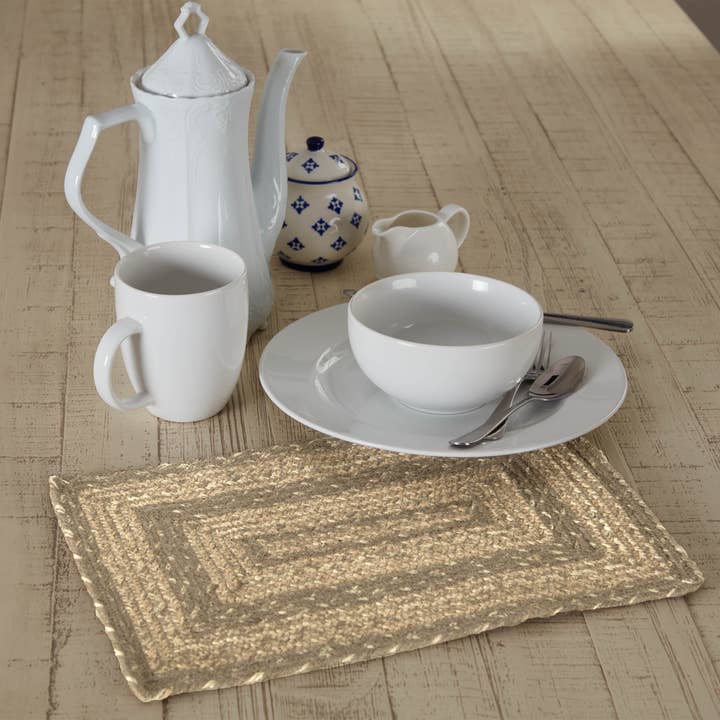 VHC Brands - Vente Sets de table - Napperon Cobblestone Jute Rect 10x15