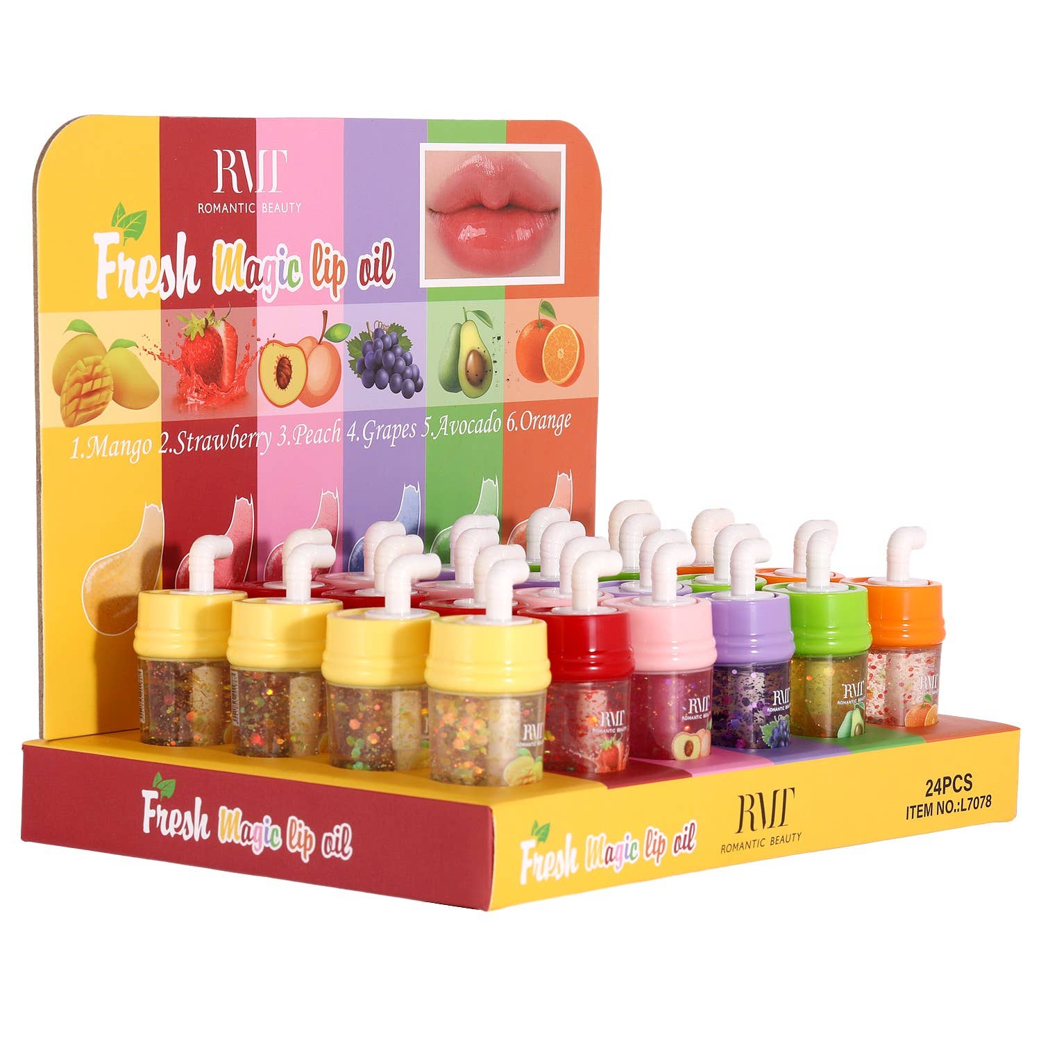 Diacly - Wholesale Lip Balm - 24pk Fresh Fruit Magic Lip Oil2