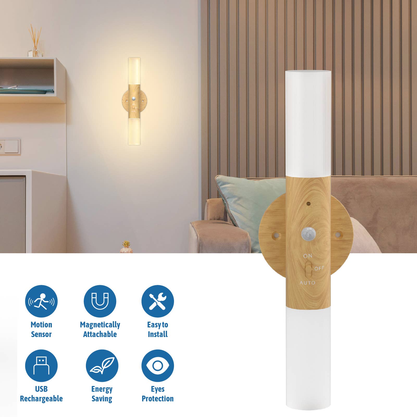 LEPOTEC INC – wholesale Sconce – Battery Operated Wall Sconces Lights With Motion Sensor18