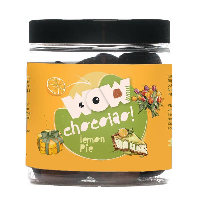 Lemon Pie - Mother's day chocolate truffles - Gifting jar 130g for wholesale by WOW Chocolao!