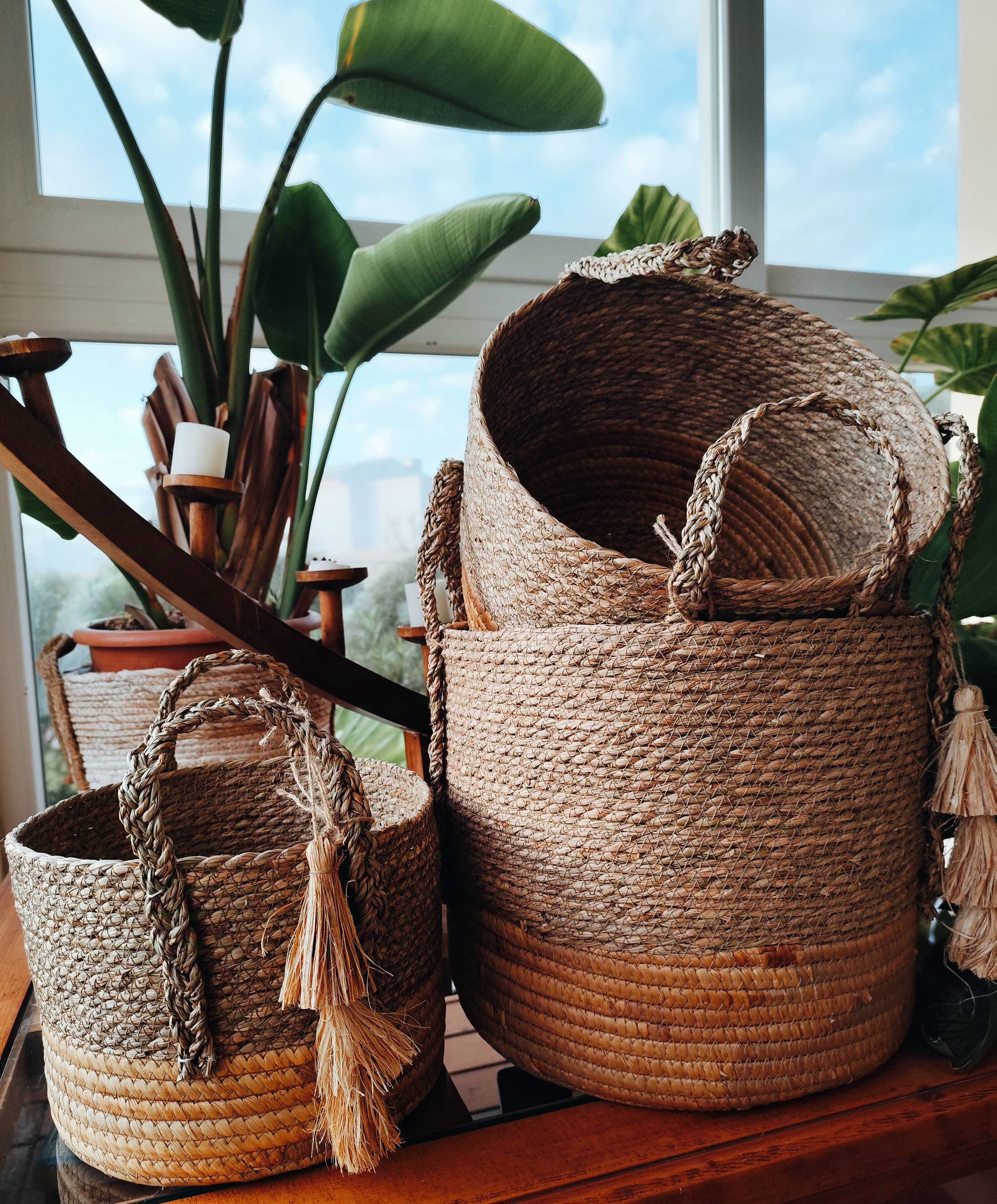 Maya Mallorca - Venta al por mayor Cestas - CESTA SEAGRASS FONDO REFORZADO2