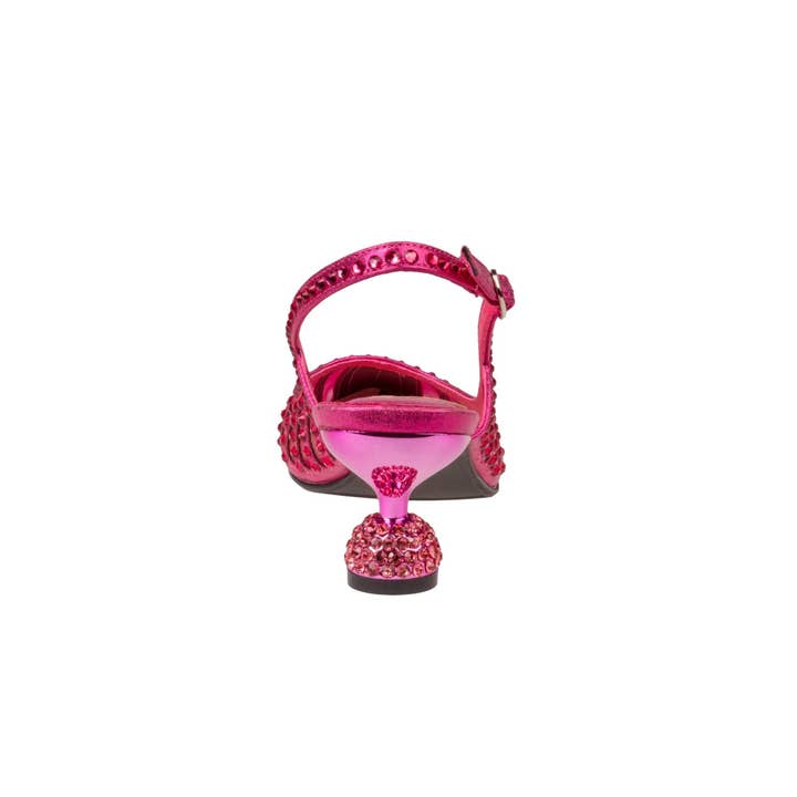 LADY COUTURE - Wholesale Low Heels - Women's - Lady Couture ROSITA Mesh Rhinestone Heel Slingback