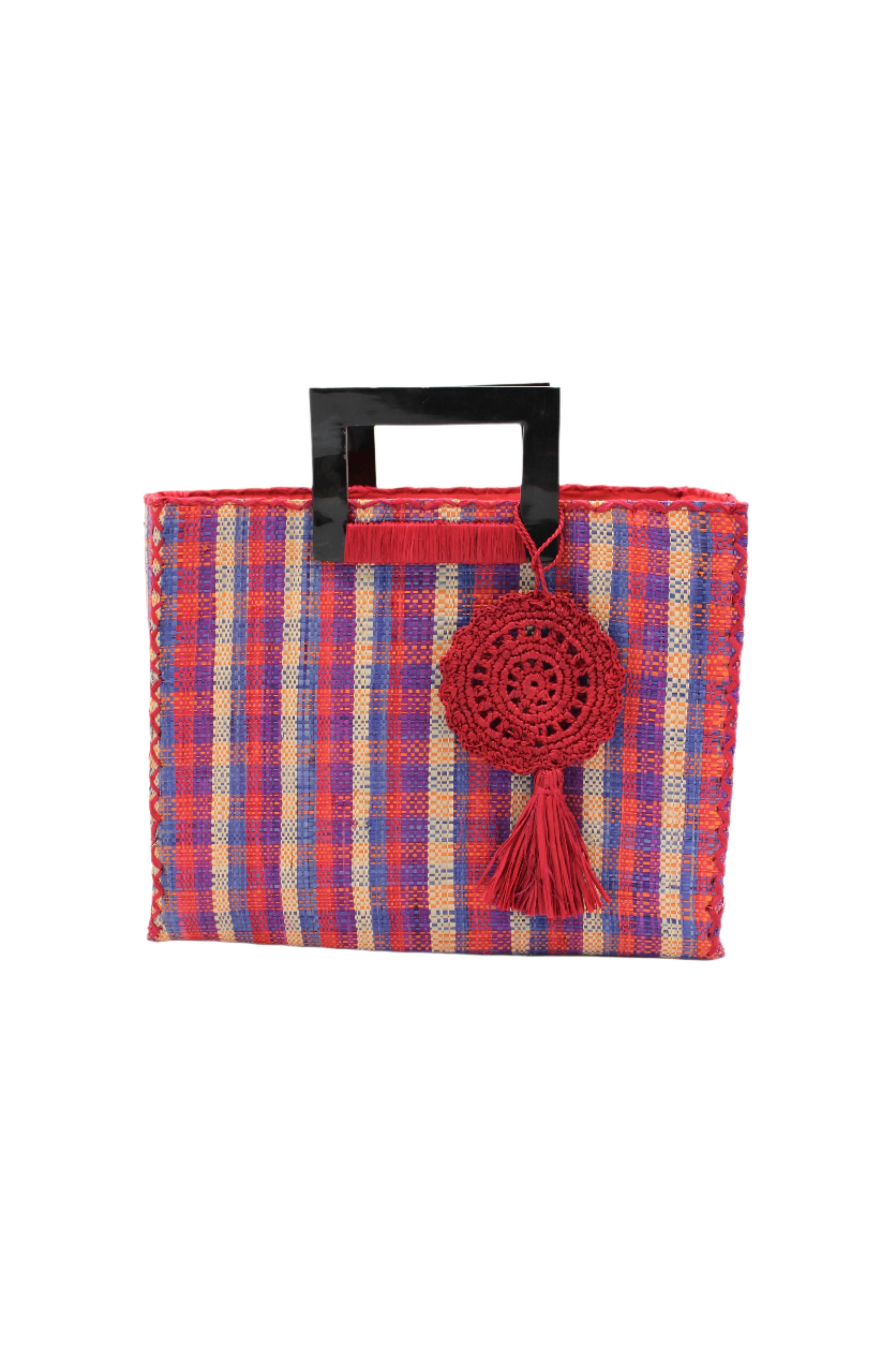 Shebobo – Großhandel Henkeltasche – Damen – Stevie Schultertasche aus Stroh mit Hornhenkeln und Quaste12