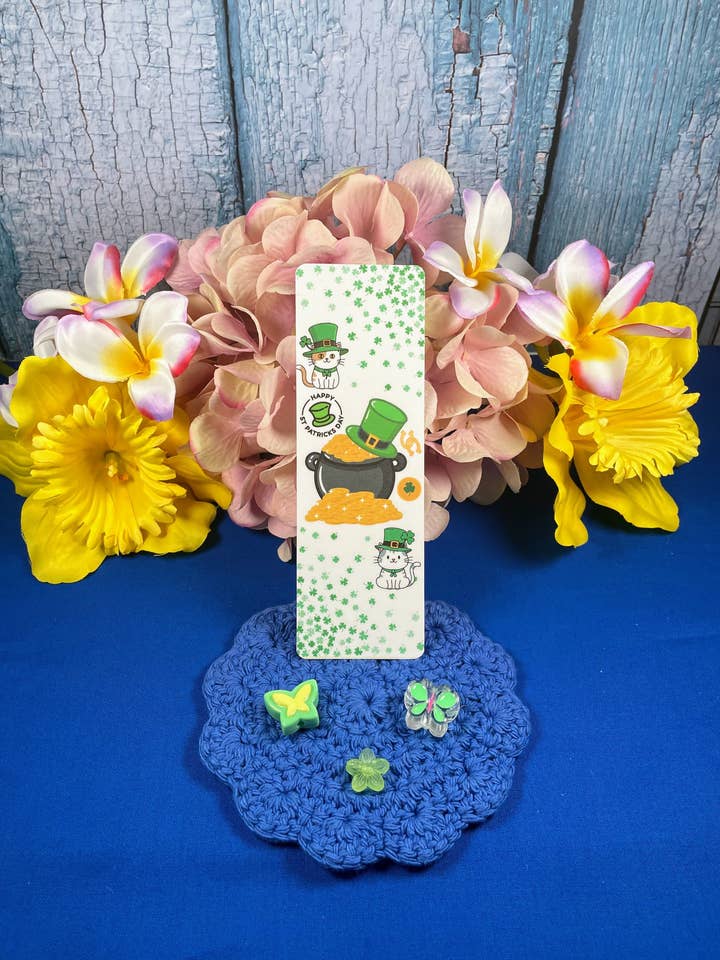 Lucky Whiskers Laminated Bookmark for wholesale by Autumnmist Boutique