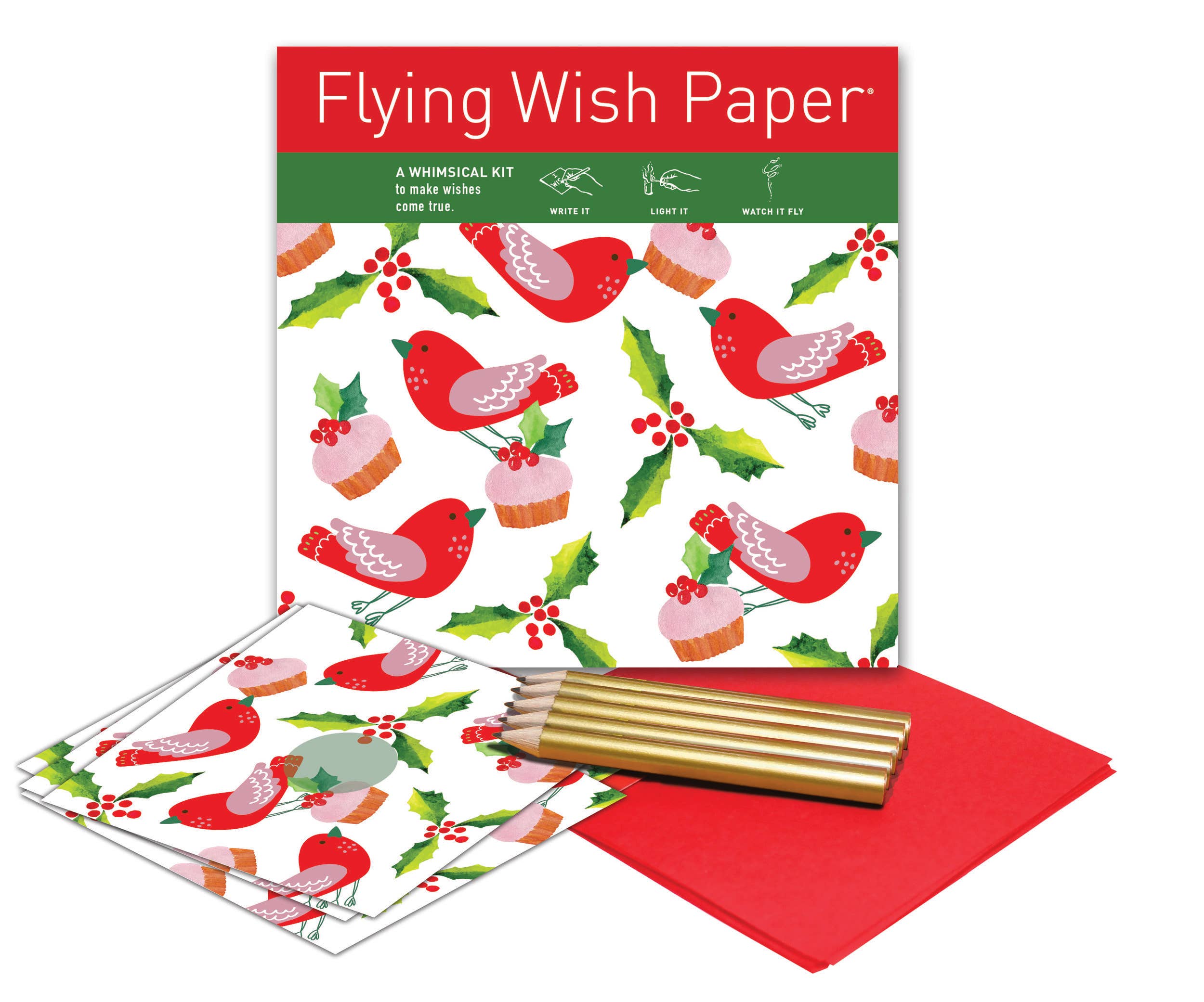FLYING WISH PAPER ® - Wholesale Christmas Card - CHRISTMAS CAKES – WISHING PAPERS™ Christmas Gifts Craft Kit4