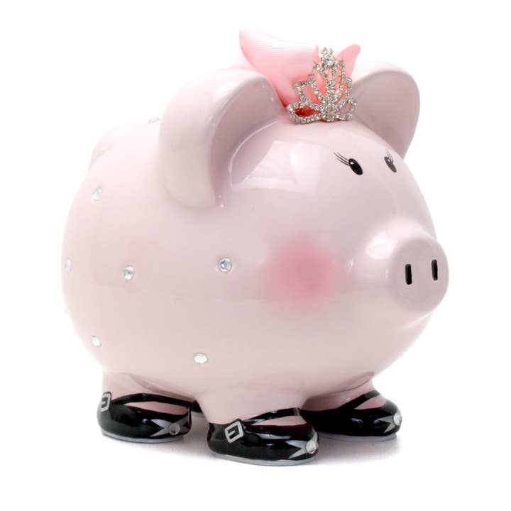 Princess Pink Large Piggy Bank for wholesale by Child To Cherish®