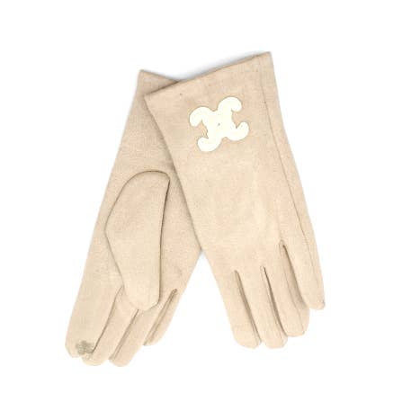 Vimoda - Wholesale Gloves - Women's - GANT Suede gloves with CC LOGO0