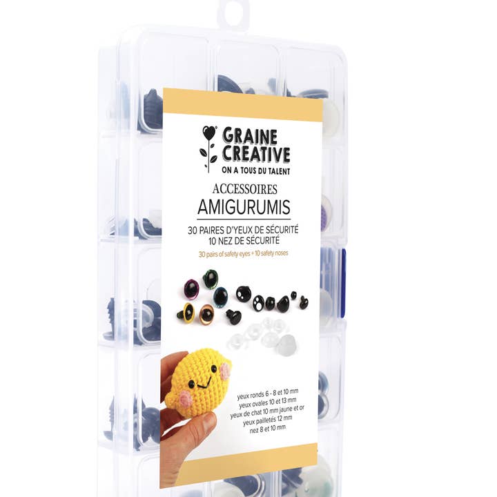 Graine Créative - Wholesale Craft Supplies - 30 SAFETY EYE PAIRS AND 10 SAFETY NOSES2
