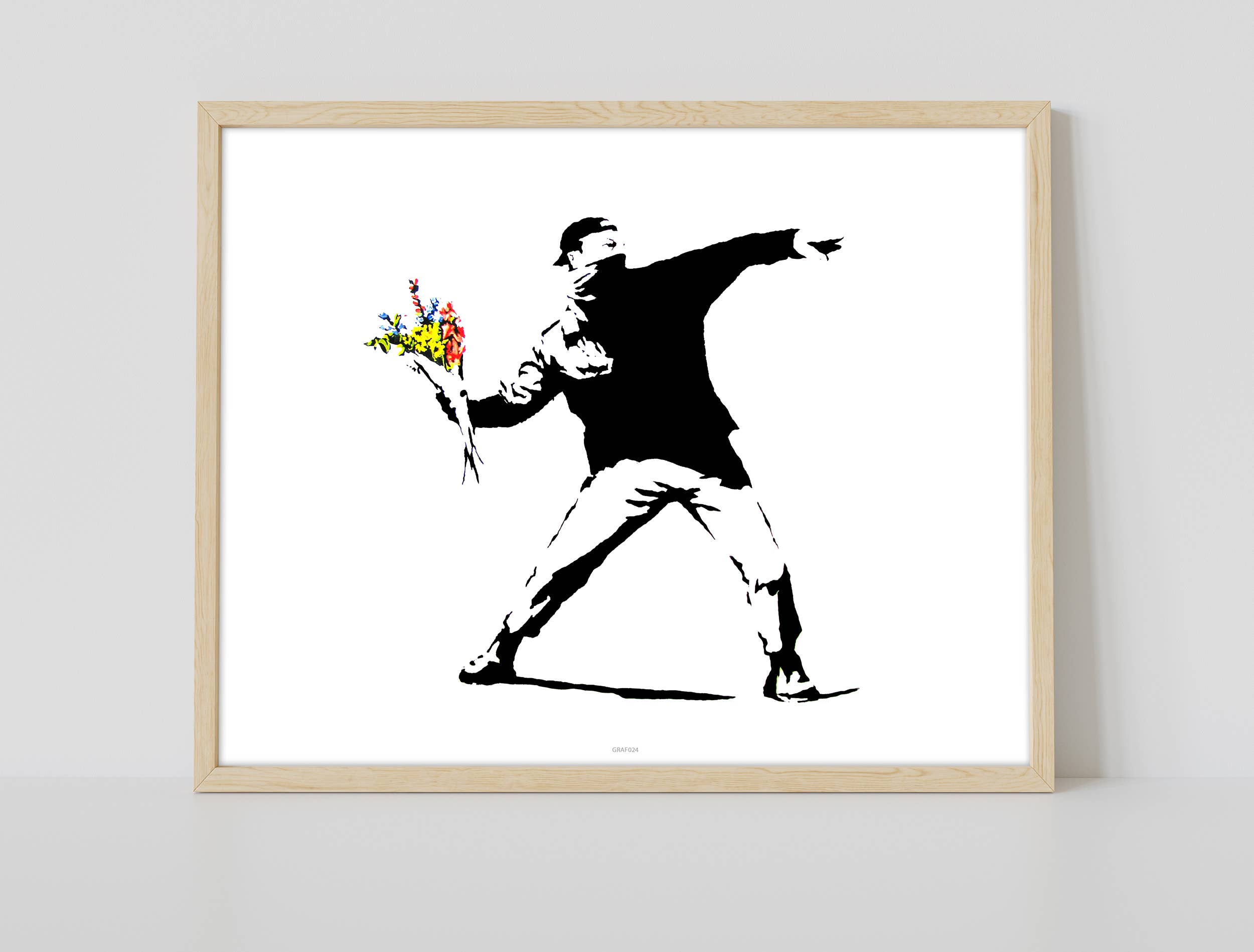 Star Editions - Wholesale Art Print - Graffiti Art - Flower Throw - 11X14” Premium Art Print1