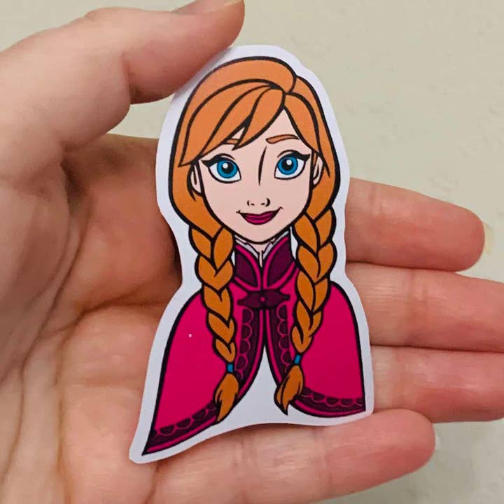 Anna -Princess Stickers/Magnet for wholesale by Oily Graphic Creations
