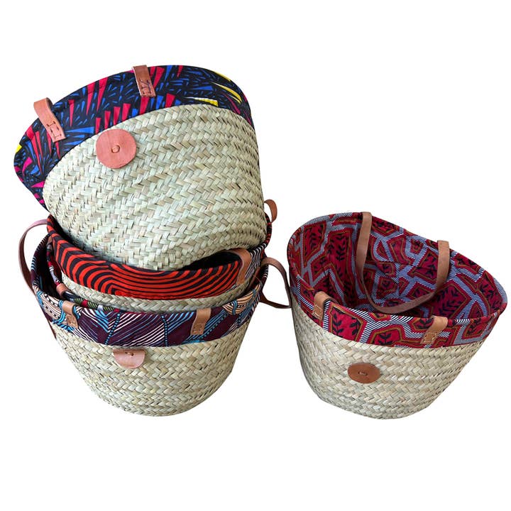 Lined Market Baskets for wholesale by Design Africa