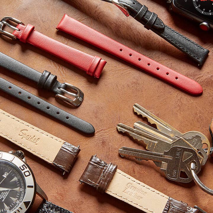 Speidel – wholesale Watch band/strap – Men's – Men's Lizard Grain Leather Band