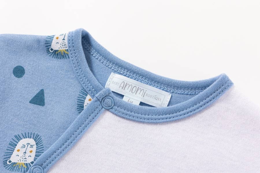 BLAUW King Of Leon jongenspyjama met voetjes voor groothandel op Faire2