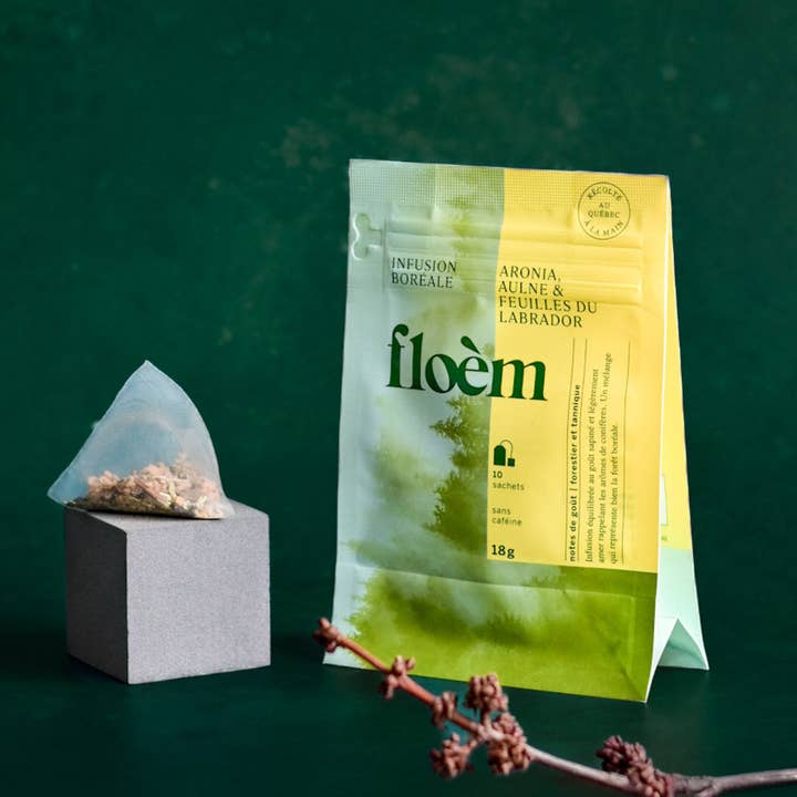 Floèm - Venta al por mayor Tés saludables/desintoxicantes - Té de hierbas nórdico: hojas de aronia, aliso y labrador