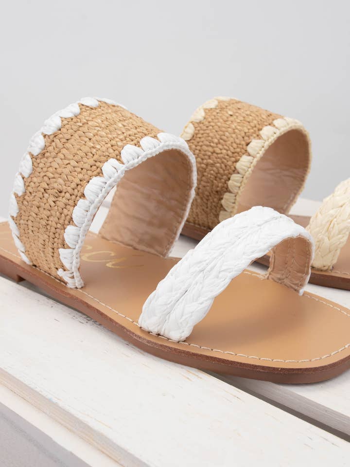CCOCCI - Wholesale Sandals – Women's - ELLA RAFFIA SLIDE8