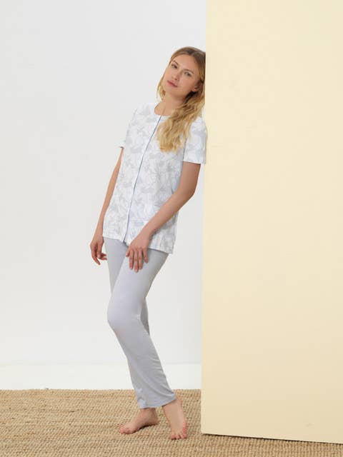Pyjama ouvert à manches courtes et pantalon long Lq174999 pour la vente par Linclalor S.P.A.
