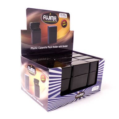 Fujima Plastic Cigarette Holder w/Divider - 12ct Display for wholesale by Mid America